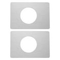 thumbnail image 3 of UNTERING 2Pcs Stainless Steel Door Lock Repair Plate Door Reinforcement Plate Door Handle Fixing Covers Filler Repair Backplate, 3 of 7
