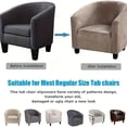 thumbnail image 4 of AIGIA Velvet Tub Chair Covers for Armchairs Club Chair Slipcover Wing Back Covers High Stretch Sofa Covers for Living Room, 4 of 9