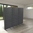 ReFocus™ Raw Freestanding Acoustic Room Divider 3 Pack Reduce Noise