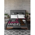 thumbnail image 2 of Just A Girl Who Loves Panda Blanket,Flannel Throw Blanket Ultra Soft Micro Lightweight Flannel Blanket Bed Couch Living Room All-Season 50"x40" Small for Kid, 2 of 6