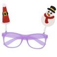 thumbnail image 4 of KAKOWELY Gafas para fiesta navideña - Marcos para gafas navideñas, accesorios para fotos de disfraces navideños y decoraciones para fiestas navideñas, 4 of 5