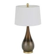 thumbnail image 3 of 150W 3 Way Carmi Metal Table Lamp With Hardback Taper Drum Fabric Shade, 3 of 5