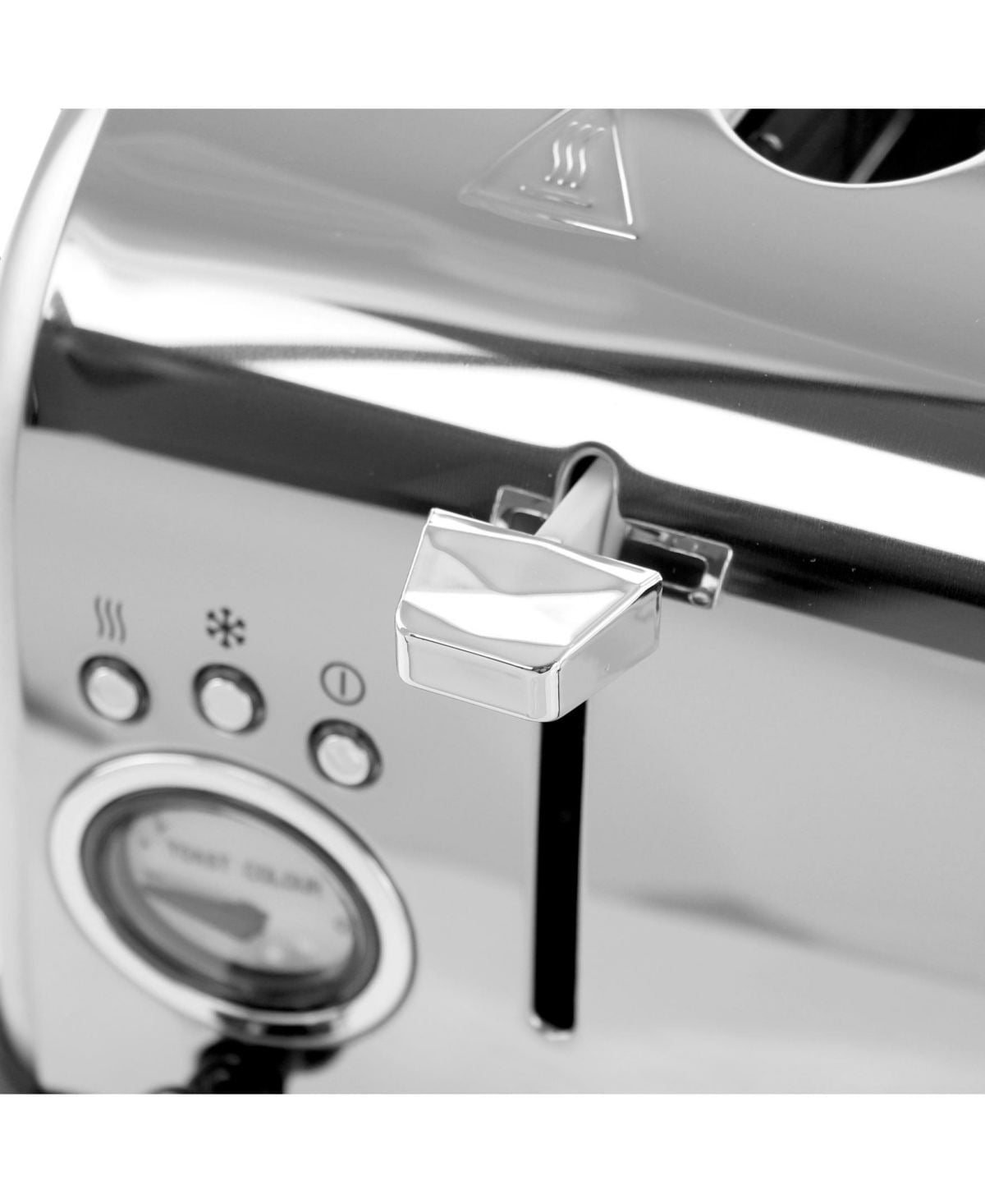 4 Slice Stainless Steel Wide Slot Retro Toaster with Dual Control Panels, 6 Browning Settings, 1.5-Inch Extra Wide Slots for Bagels & Waffles, Silver
