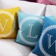 thumbnail image 2 of KAIYANG Funda de almohada decorativa de piel de melocotón con estampado de letras de corona de doble cara de 18 (letra S), 2 of 5
