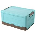 thumbnail image 1 of Caja de almacenamiento plegable Caja de almacenamiento de ropa Juguetes Libros Herramienta de plástico Azul, 1 of 5