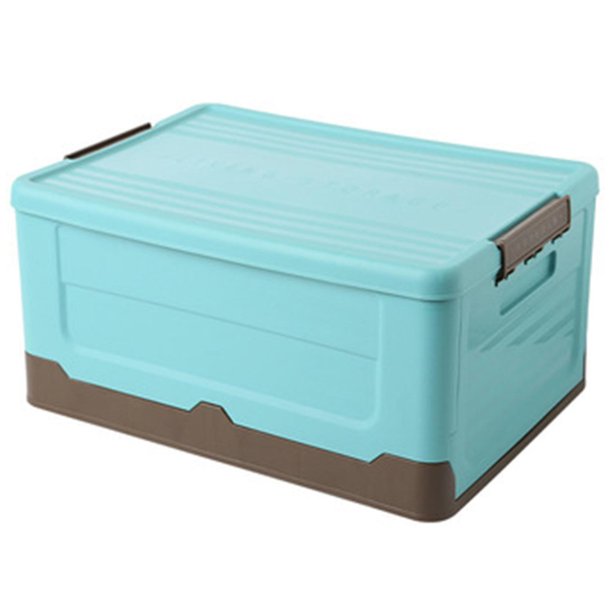 Caja de almacenamiento plegable Caja de almacenamiento de ropa Juguetes Libros Herramienta de plástico Azul