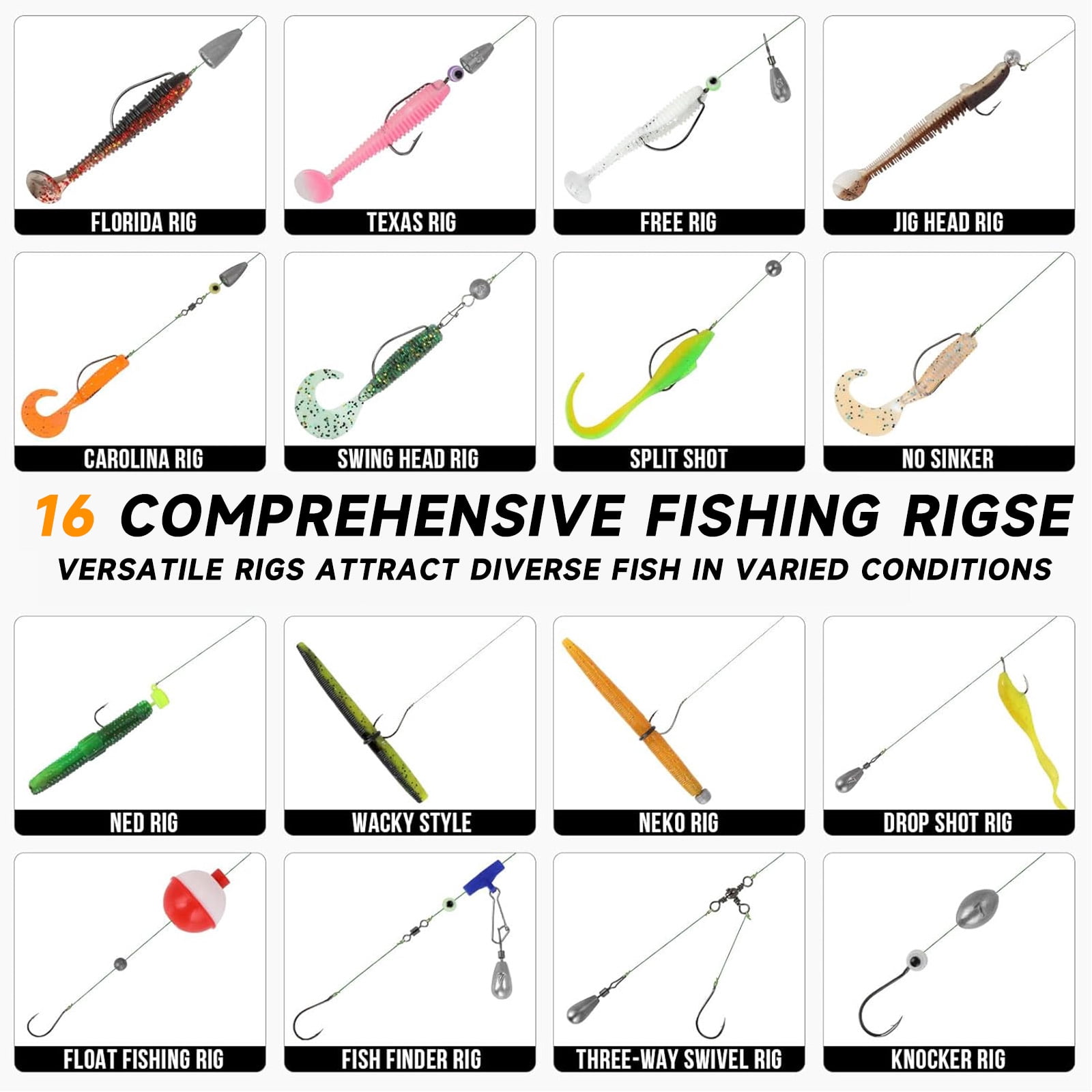 OUTGOO Large 3-Layer Fishing Tackle Box with Tackle Included, 415Pcs Fishing Lures Kit with Pliers, Crankbait, Hooks, Weights & Accessories, Freshwater Bass Fishing Gear and Equipment, Gift for Men