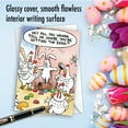 thumbnail image 5 of 0022 Humorous Easter Card 'Getting The Eggs Paper ' with Envelope by NobleWorks, 5 of 6