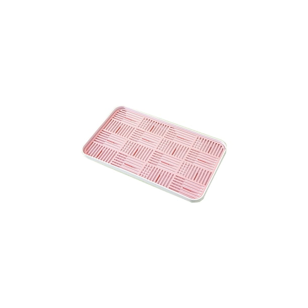 Bandeja de Jabón para Fregadero de Cocina Caja de Jabón Desmontable Rectangular Grande, Soporte de Plástico de 39.2x22.2x2.7cm para Múltiples Jabones Esponjas Tazas Bandeja de Plástico Grande