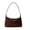 Coffee, variant on Shoulder Bag for Women Faux Suedes Slings Hobos Handbag Retro Clutches Purse with Zipper Closure for Evening Party