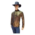 thumbnail image 2 of Camisa Manga Larga Metálica Animal Print, 2 of 2