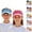 D, variant on YOUYEDIAN 2Pcs Toddler Sun Visors Athletic Sports UV Protection Toddler Sun Hat Summer Adjustable Tennis Visor Outdoor Baseball Cap (D)