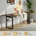 thumbnail image 5 of 71x32 Inch Rectangular Standing Desk, Features a Sturdy 4-leg Design, Dual-Motor Lift System, and Memory Settings. Height adjustable from 28 to 46 Inches for Home and Computer Work, Rustic Brown, 5 of 8