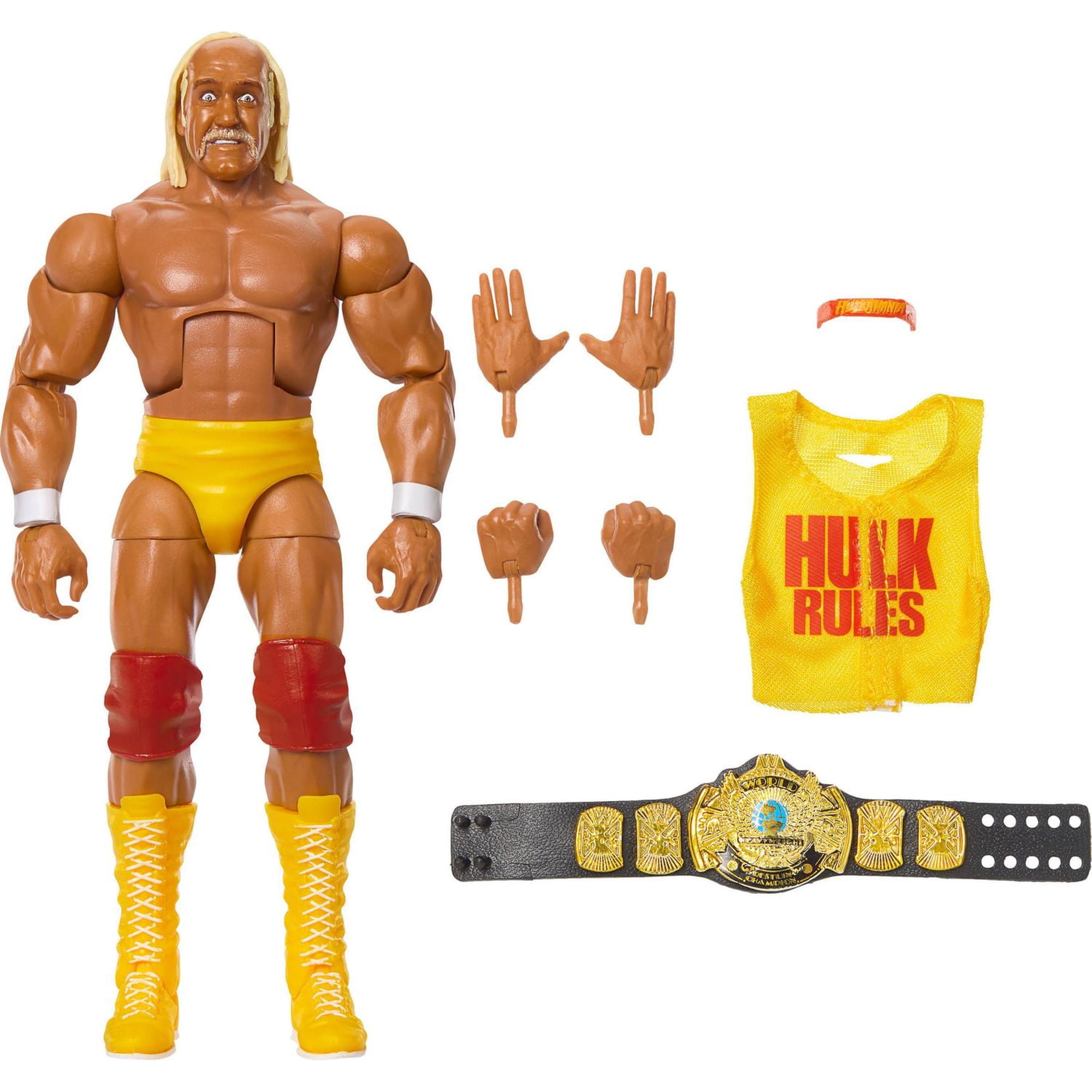 WWE Elite Hulk Hogan Action Figure, 6-inch Collectible Superstar