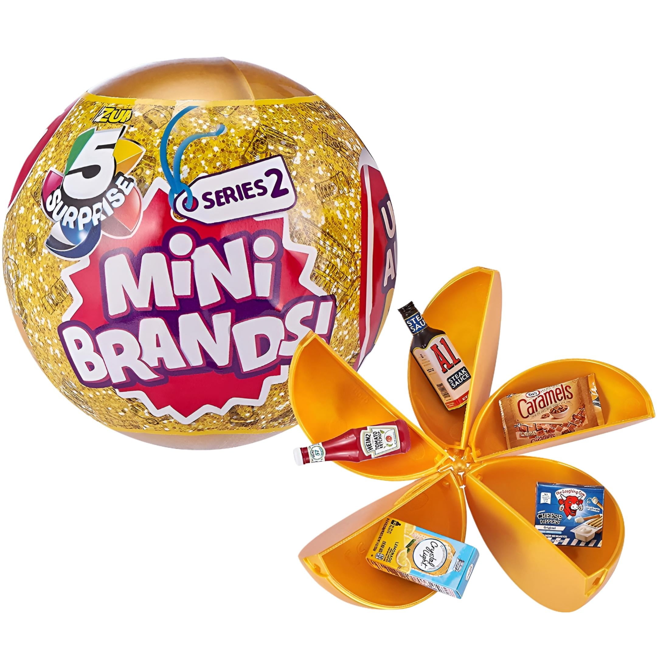5 Surprise Mini Brands Mystery Capsule Real Miniature Brands Collectible Toy by ZURU (4 Pack)