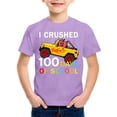 thumbnail image 3 of Gzbliryd White T Shirts Relaxed Fit Back To School Clothes Funny Graphic Print Tees Tops for Boys Summer Clothes for Teens (Purple,5-6 Years), 3 of 3