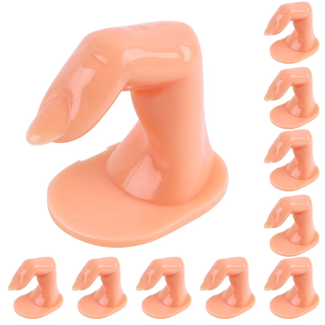 WREESH Plastique Main Faux Doigt Naturel Ongles Manucure Outil Ongles Pratique Modèle
