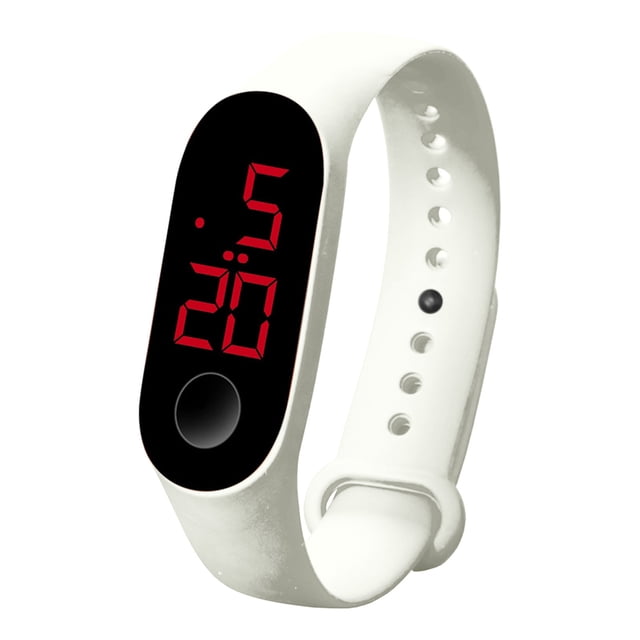 Relojes de sensor luminoso de deportes electrónicos LED Relojes de moda para hombres y mujeres
