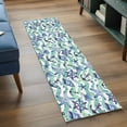 thumbnail image 4 of Blue Starfish Anchor 2'x6' Runner Rug, Summer Coastal Teal Waves Stripe Washable Non-Slip Area Rugs for Hallway Kitchen Floor Bedroom Entryway, StainResistant Laundry Carpet Decoration Indoor Mat, 4 of 9