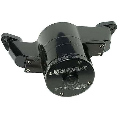 Meziere WP111S Black Billet Electric Water Pump for Small Block Ford