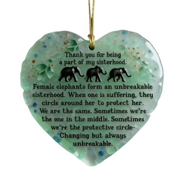 dajkiuy Elephant Ornament, Friendship Gifts for Women, Friend Elephants Decor Gift, Birthday Presents for Sisters