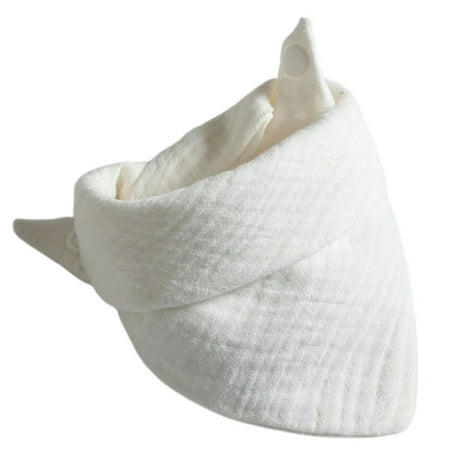 Baby Infant Cotton Bib Solid Color Triangle Scarf Feeding Saliva Towel Bandana Burp Cloth Boy Girl Babies Accessories Newborn W