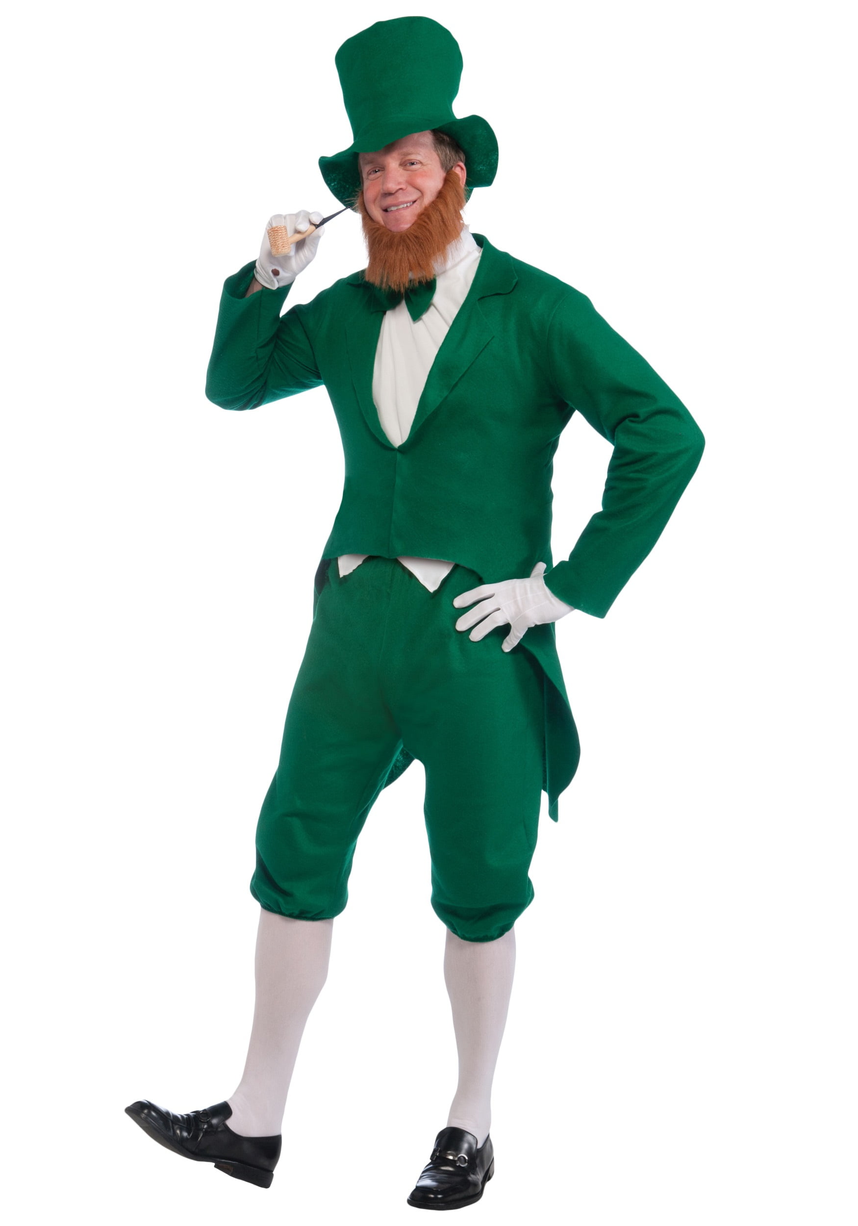 Leprechaun Costume St Patrick Irish Jacket with Tails Knickers Top Hat Adult Mr