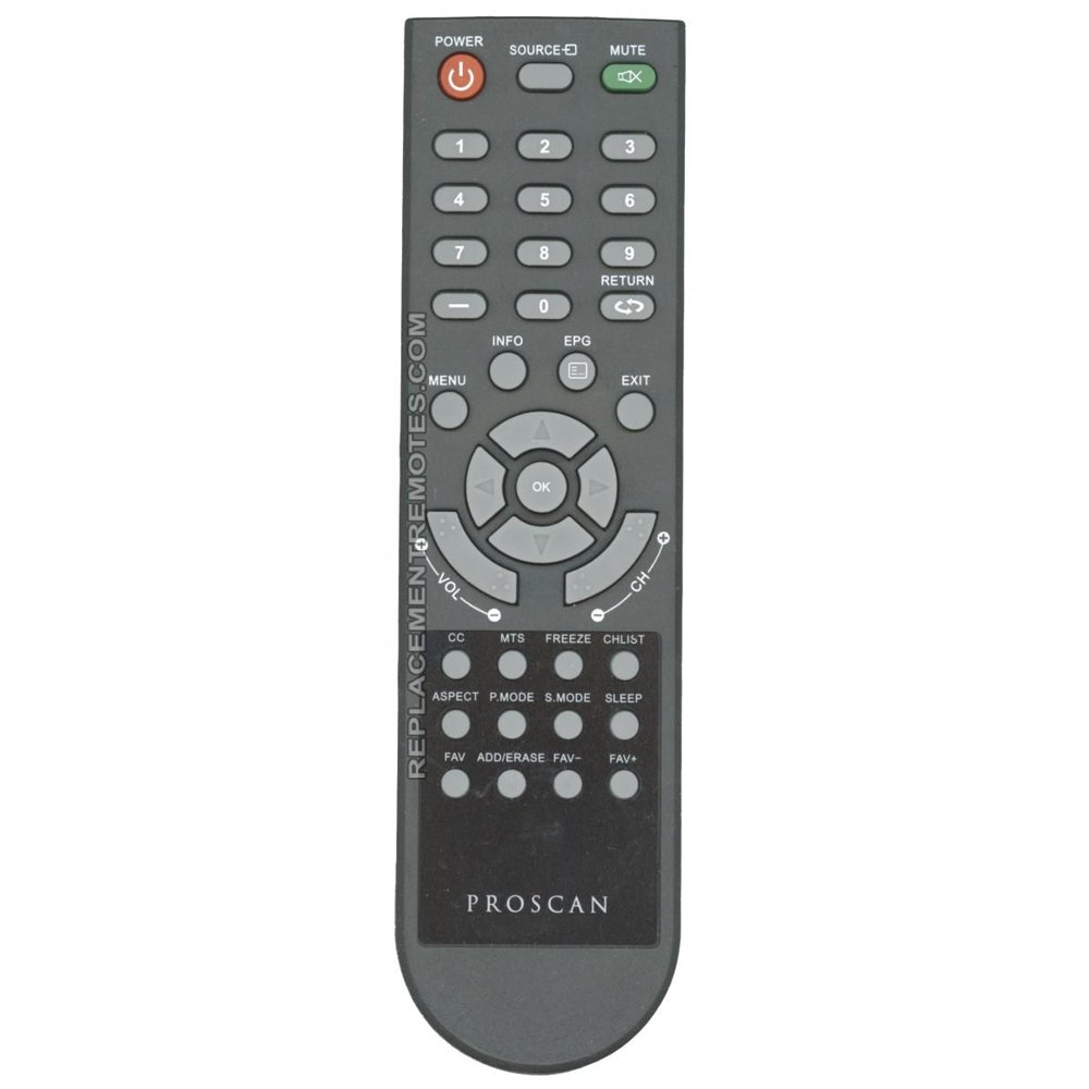 Proscan PLDED001 (p/n PLDED001) TV Remote Control (new)