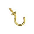 thumbnail image 5 of National Hardware N119-685 1" Solid Brass Cup Hooks 4 Count, 5 of 5