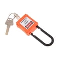 thumbnail image 1 of Xingzhi PL38-KD 38 mm PVC Curved Safety Lockout Padlock Orange, 1 of 7