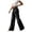 *Black, variant on ClodeEU Women Low Rise Straight Leg Flare Bootcut Jeans,Casual Vintage Bell Bottom Denim Pants Black,Women's Plus L