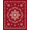 Red, Pattern 1, variant on ODIKA Festive Teens Round Fluffy Snowflake Pirate Playful Expressive for Home Office, Gaming Room, Under Desk, Non-Slip Chair-Friendly