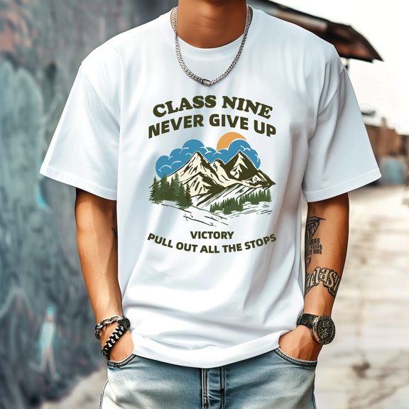 Men's T Shirt Round Neck Patterned Tee Summer New Sports Shirt Vintage Style Gift for Friends XS