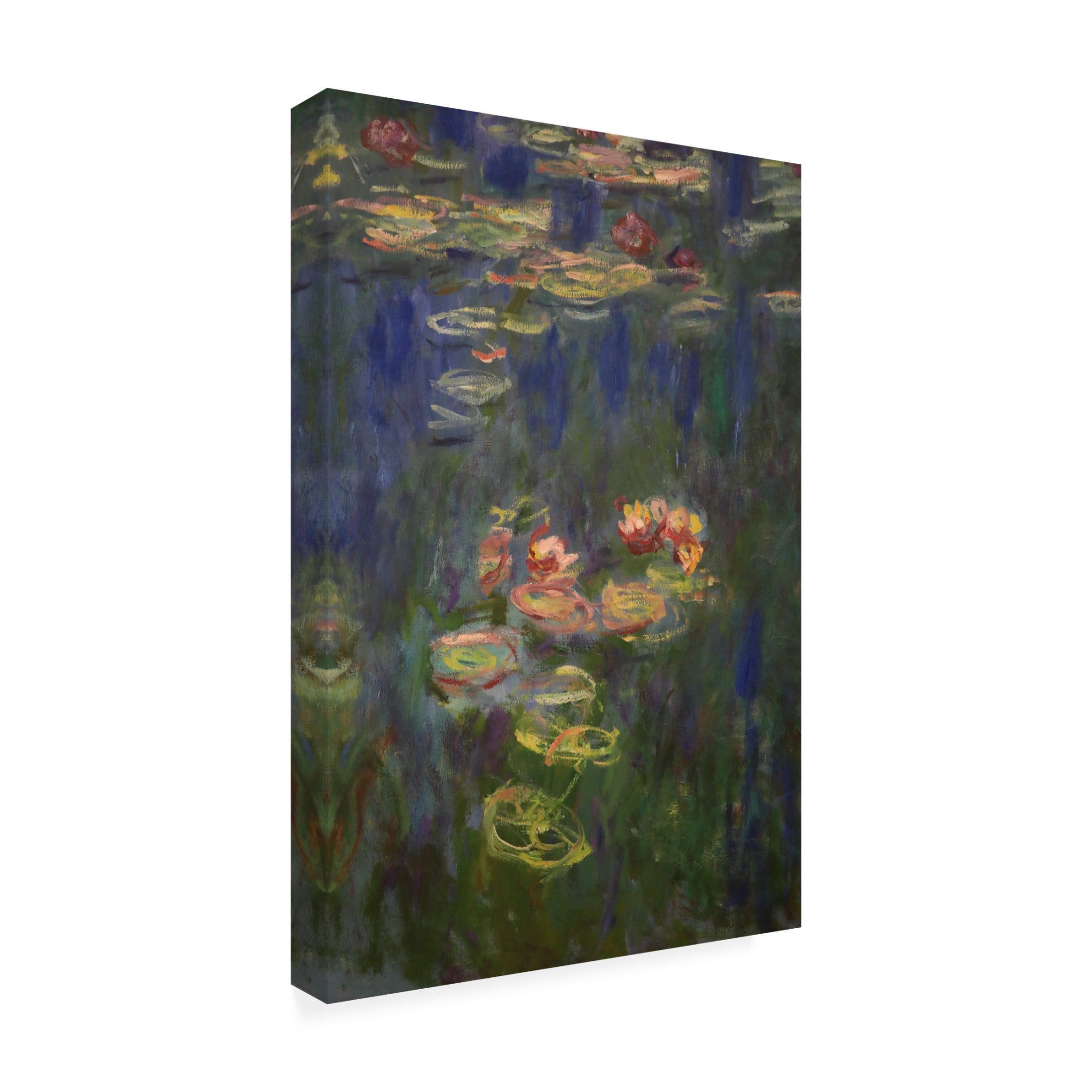 Claude Monet 'Water Lilies I' Canvas Art - 30 x 47 Inches