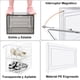 thumbnail image 3 of Juego de 10 zapatera organizador transparente organizador de zapatos de plástico rígido caja de zapatos apilable con puerta de succión plegable (blanc, 3 of 8