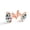 Color 3, variant on Men's Classic Stainless Steel, Cartoon Hedgehog Pattern Cufflinks Business Wedding Shirts, Rose Gold
