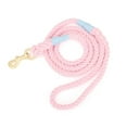 thumbnail image 1 of Cotten Dog Rope Leash, 150cm Thick Strong Rope Lead for Small Medium Large Breed Dogs (Light Pink), 1 of 4