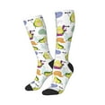 thumbnail image 2 of Balery Orange Green Avocado Fun Novelty Socks Men'S Women'S Crew Socks Funny Crazy Novelty Socks Quirky And Cool Socks, 2 of 9