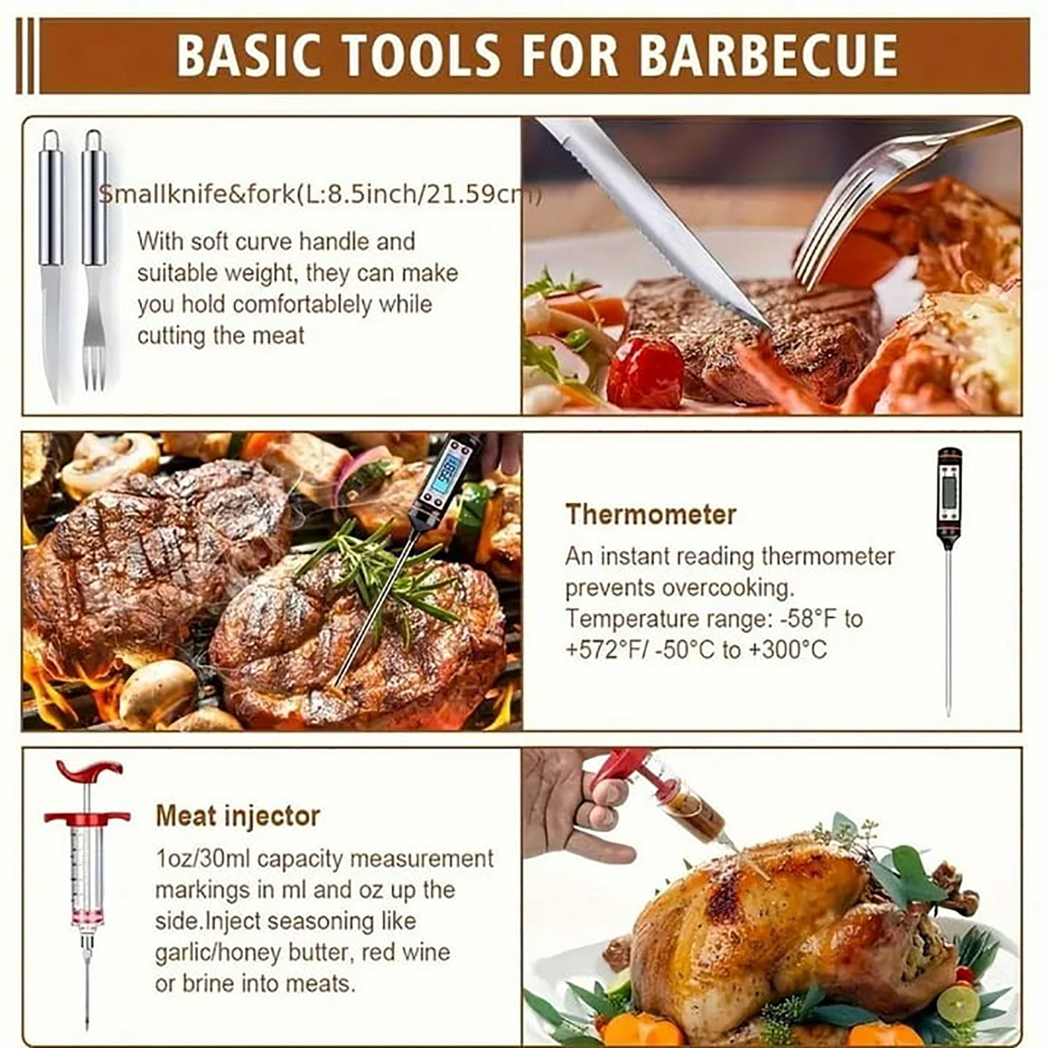 35pcs Men's And Women's Barbecue Accessory Set, Stainless Steel Heavy-duty Barbecue Tools with Gloves And Barbecue Mats, Portable Aluminum Box, Outdoor Camping Barbecue Accessories