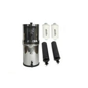 Berkey Royal Stainless Steel Gravity Water Filter System with 2 Black Element and 2PF-2 Fluoride Filters