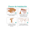thumbnail image 4 of Porta Escobas Organizador De Escobas 5 Espacios Y 6 Ganchos Xtellar gris, 4 of 4