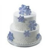 Cake Decoration Gum Paste Snowflakes White