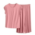 thumbnail image 2 of SDNall Ensemble de Pyjama pour Femmes en Modal, Camisole Sans Manches et Shorts pour l'Été, Tenue d'Intérieur Douce, 2 of 5