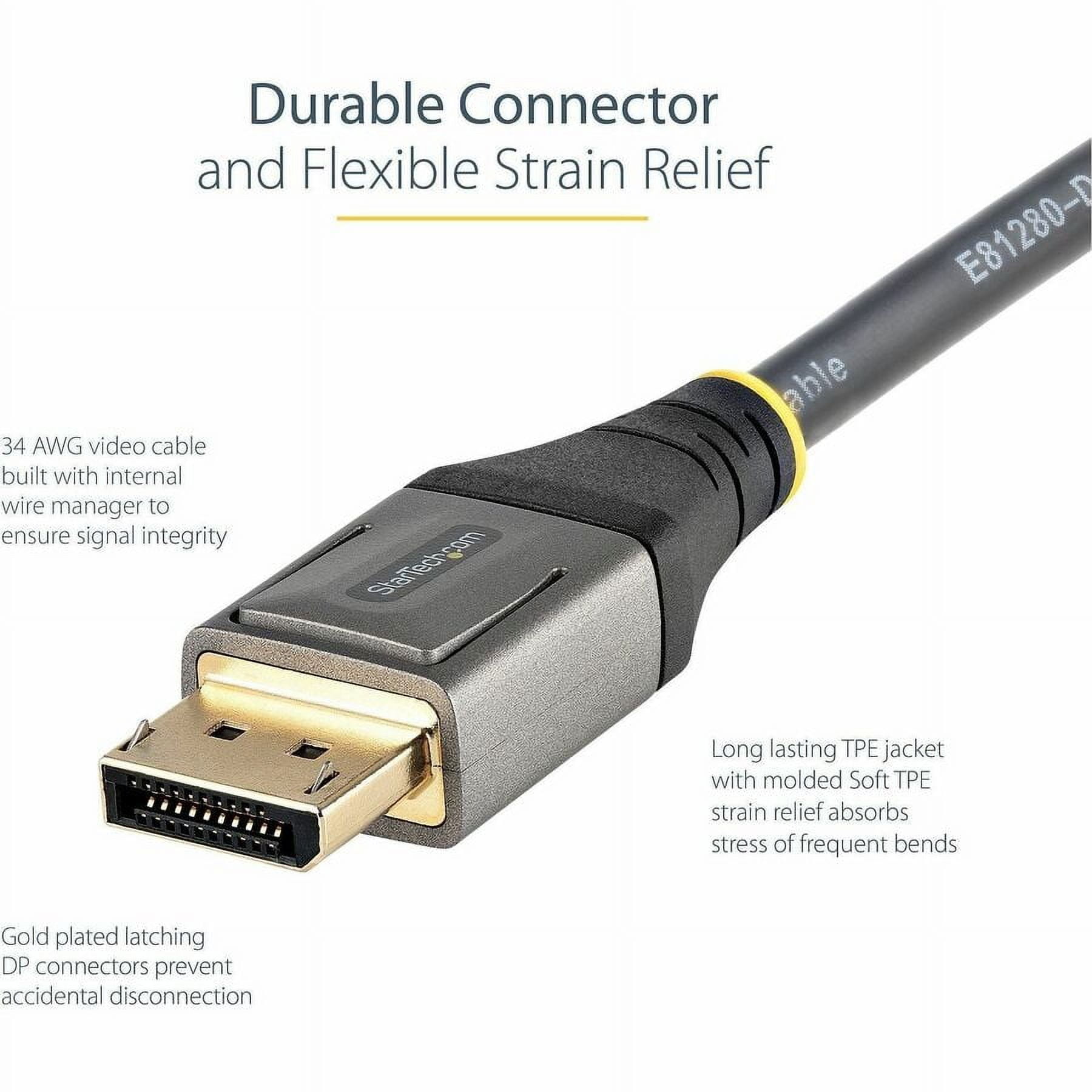 StarTech.com 1ft (30cm) DisplayPort 1.4 Cable, 8K 60Hz HDR10, UHD 4K 120Hz Video, DP to DP Monitor Cord, DP 1.4 Cable, M/M