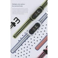 thumbnail image 5 of KOMI Watch Band Compatible with Xiaomi Mi Band 8 / Mi Band 7 6 5 / Mi Band 4 3, Replacement Silicone Strap for Mi Band 8 7 6 5 4 3 Smartwatch Women Men Black-Orange, 5 of 7