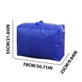 thumbnail image 2 of Nkmbld Clothes Storage Bag Wardrobe Sorting Storage Box, Extra Large Storage Bag for Clothes, Comforter, Bedding, Moving Bags with Zipper and Reinforced Handle, Blue, 2 of 8