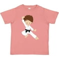 thumbnail image 3 of Inktastic Karate Boy, Cute Boy, Black Belt, Brown Hair Boys Toddler T-Shirt, 3 of 5