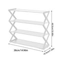 thumbnail image 4 of Kitchen Gadgets 4 Tier Shoe Rack Organizer Easy To Install And Space Saving Shoes Organizer Standing Shoes Rack with Sturdy Frame Shoe Rack for Closet Entryway Bedroom Floor Plastic ** (Clearance), 4 of 9