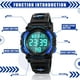 thumbnail image 2 of Dodosky Boy Toys Edad 5-12, LED 50M Relojes deportivos digitales impermeables para niños Regalos de cumpleaños Regalos para niños de 5-12 años - Azul, 2 of 5