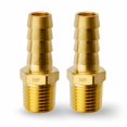 thumbnail image 1 of MAACFLOW Latón 1/4"" Macho NPT a 3/8"" Manguera ID Barb Manguera Adaptador Conector (Paquete de 2), 1 of 5